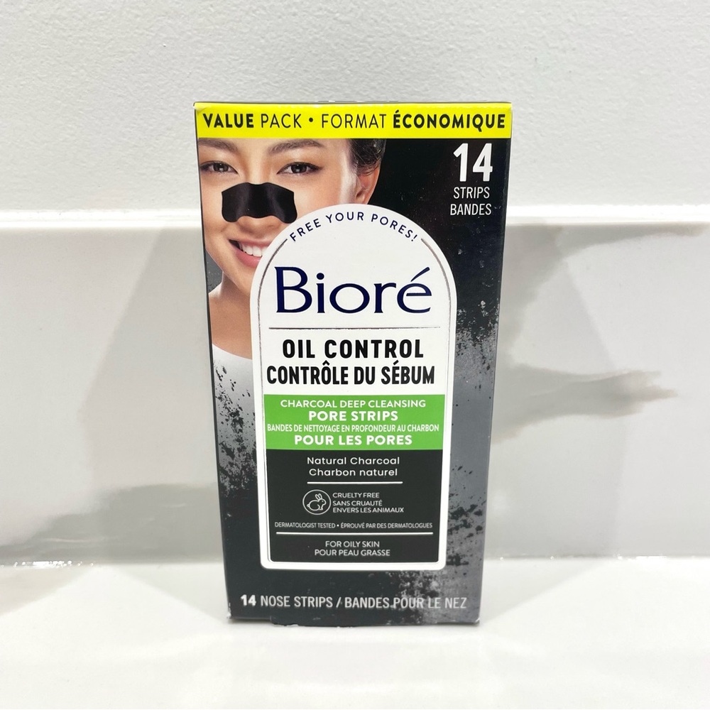 🔵3/$25 NEW Biore Oil Control Charcoal Deep Cleansing Pore Strips